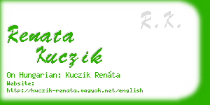 renata kuczik business card